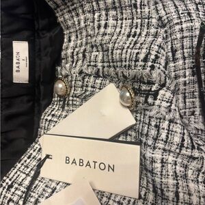 Babaton Tweed Black and White Blazer